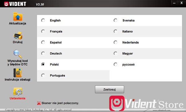 Vident Ieasy320 Polish