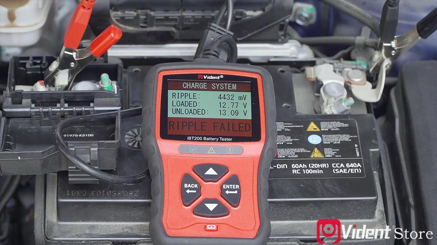 Use Vident Ibt200 9v 36v Battery Tester 21